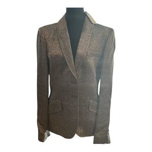 Metallic Charcoal Grey Single Breast Jacket by Per Se NWTs Size 14